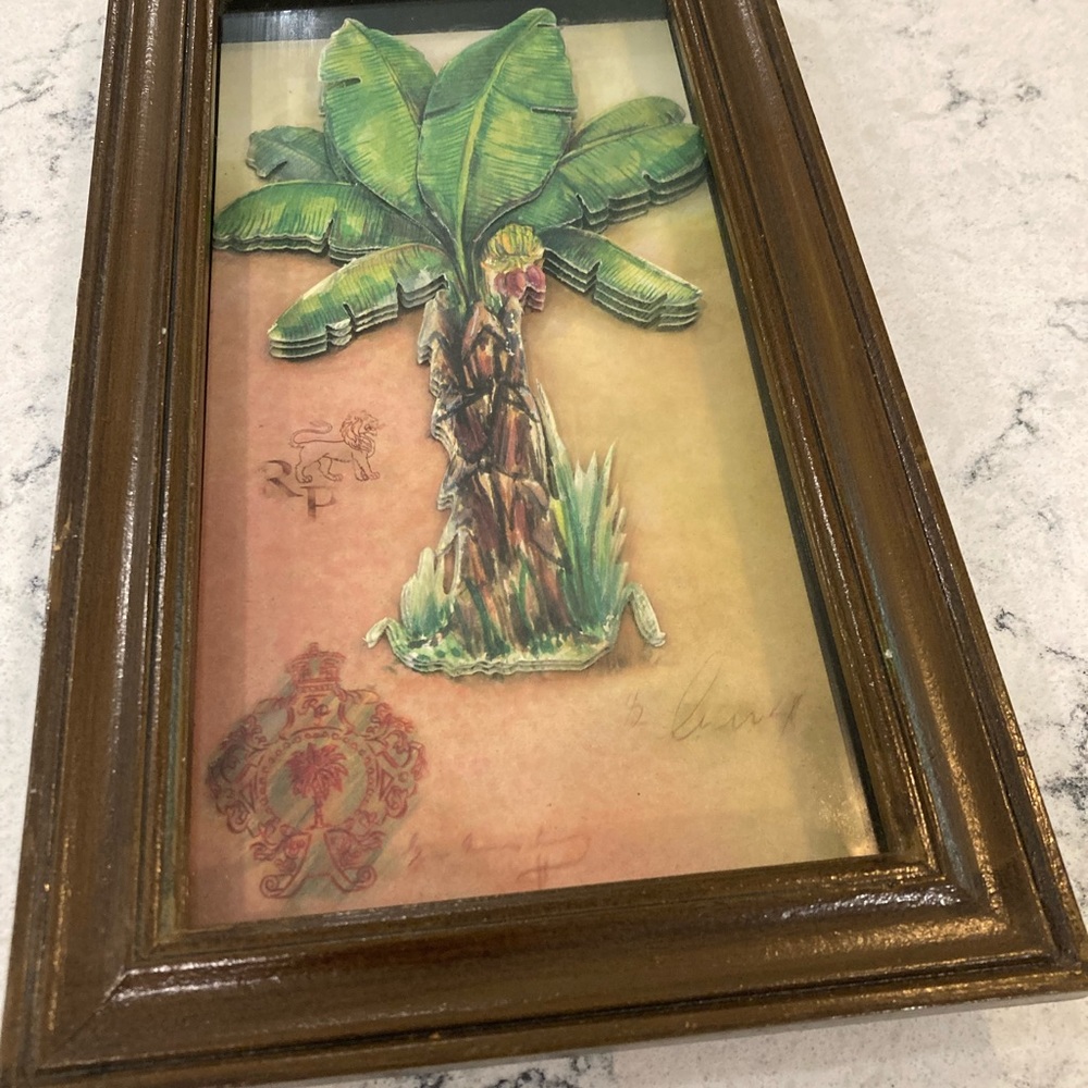 Royal Palm Framed Tropical Wall Art - Picture 2 of 9